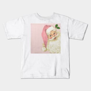 retro vintage pink santa claus Kids T-Shirt